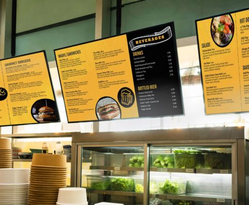 Ung dung cua man hinh Menu Boards
