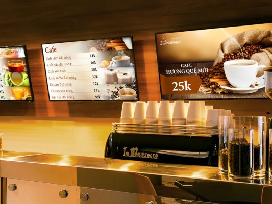 Tac dung cua viec lap dat man hinh LCD cho quan Cafe