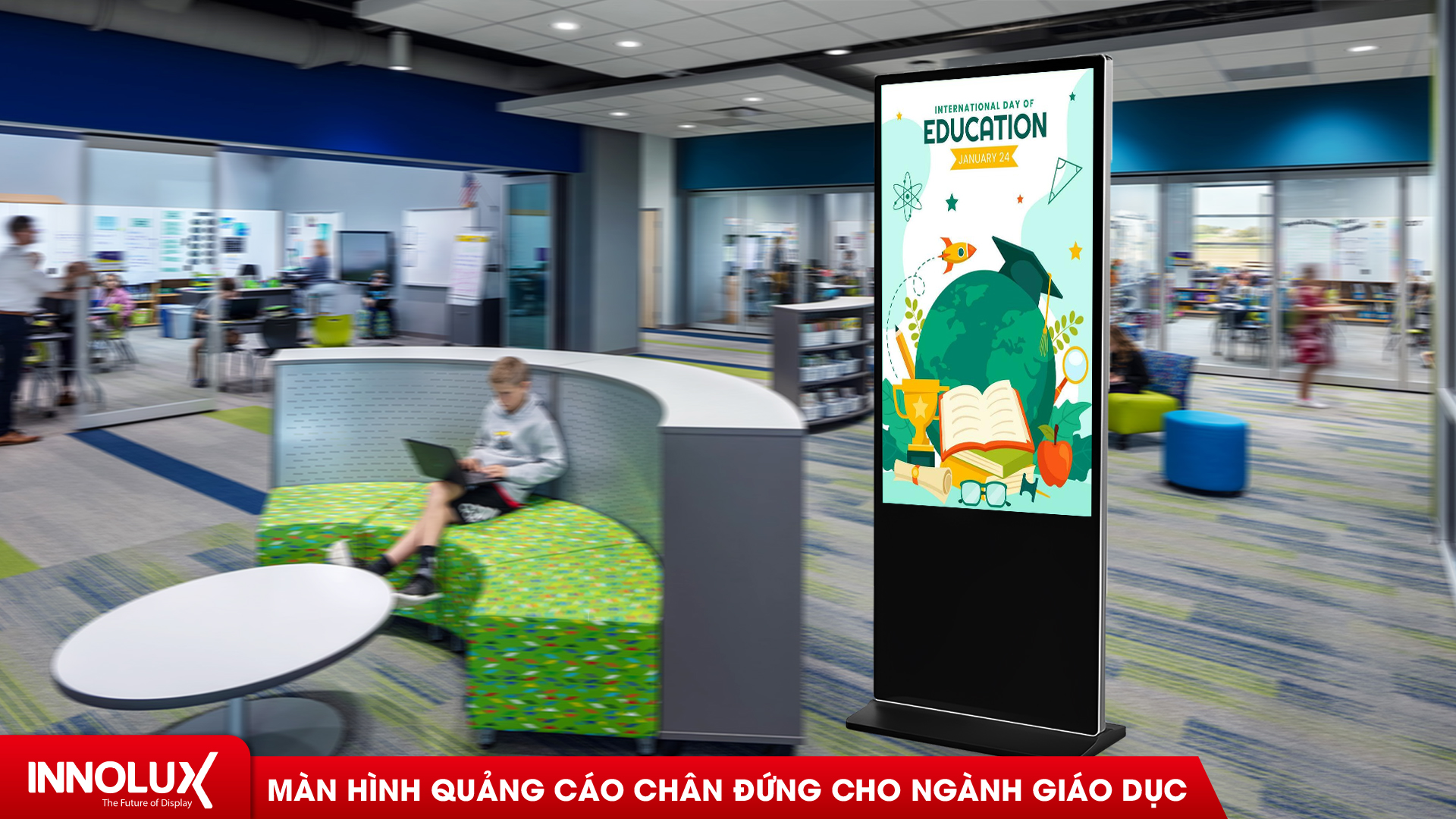 Màn hình chân đứng trong giáo dục